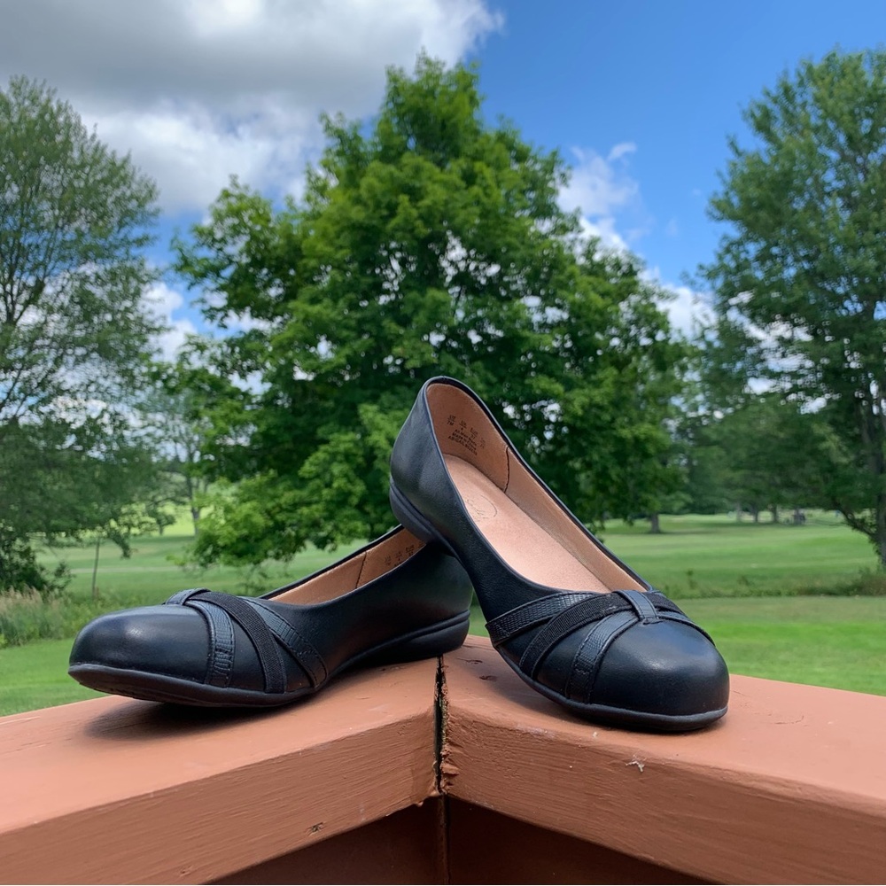 Life Stride Simply Comfort Black ABIGAL size 7.5 flats/slip-on shoes